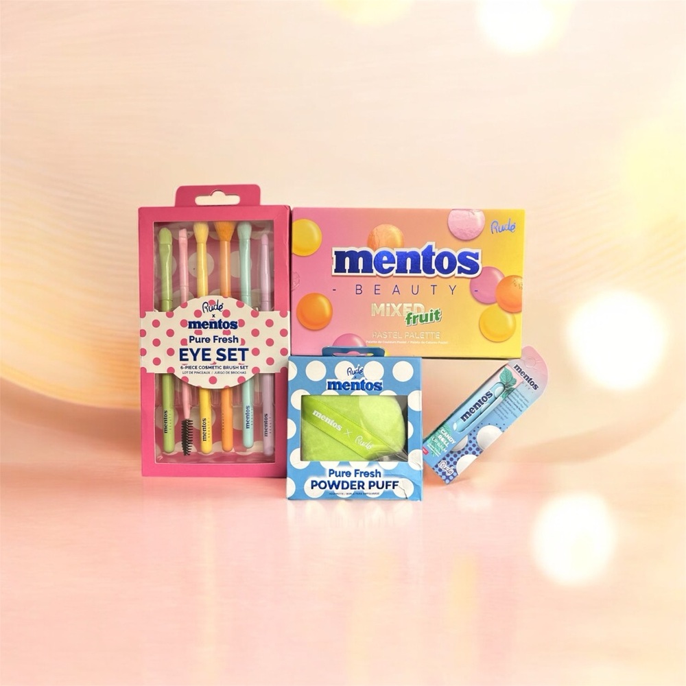 RUDE X MENTOS Mix Fruit Party Set NWT